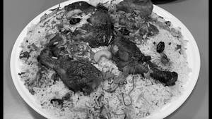 Chicken Biryani With Tandoori Chicken Quarter (Serves-1)
