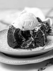 Choco Lava With Vanilla Dessert Sundae