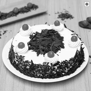 Black Forest Cool Cake Eggless