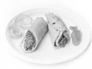Double egg double chicken roll