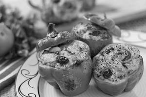 Paneer Stuffed Capsicum