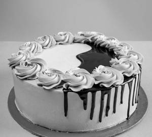 Choco Vanila Birthday Cake 1Kg