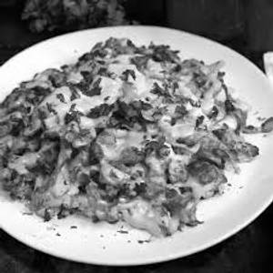 Loaded fries chicken