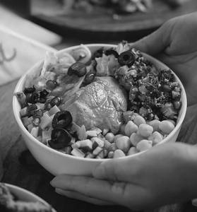 Pink Hummus Bowl