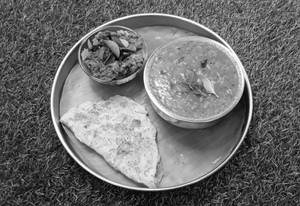 Rasam Rice + Pepper Chicken + Singe Omelette