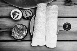 1pc Plain Dosa With Chilli Chicken (3pc)