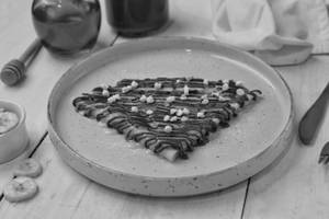 Pb and nutella crepe                   