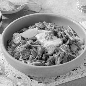 Chicken Tinga Burrito Bowl (Spicy)