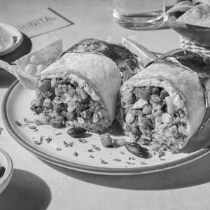 Vegan Roasted Zucchini & Corn Burrito (Spicy)