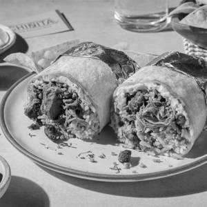 Vegan Jackfruit Carne Asada Burrito