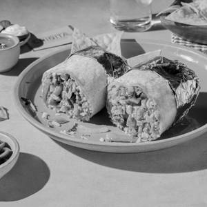 Sauteed Green Peppers & Onions Burrito