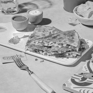 Corn & Green Pepper Quesadilla