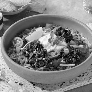 Spinach & Caramelized Onions Burrito Bowl