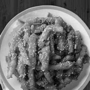 Honey chilli potato