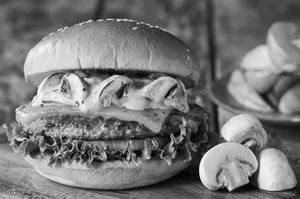 Mushroom Cheese Delight Burger