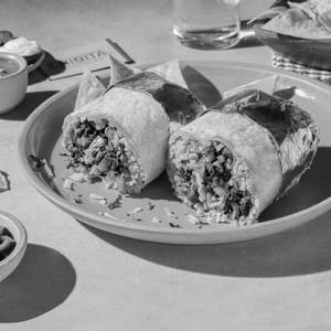 Spinach & Caramelized Onions Burrito