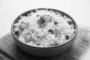 Plain paneer rice