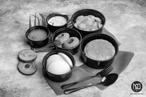 Idli 1 Plates + Medu Wada 2 Plates + Thatte Idli 2 Plates