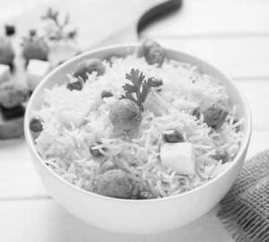 Soya been plain rice