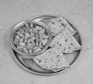 Fried Aloo With 3 Roti