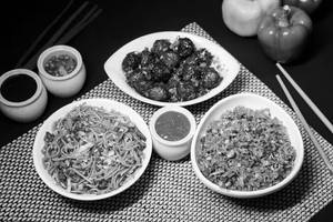 Fried Rice Or Noodles + Chicken Manchurian