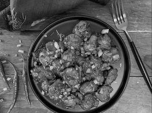 Mushroom Manchurian Dry