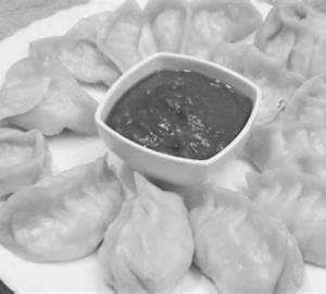 Paneer momos steamed