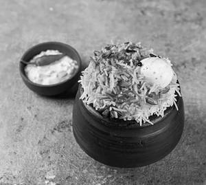 Egg Dum Biryani With Curry