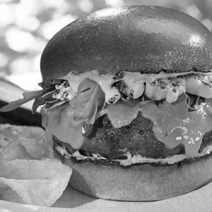 Barbeque chicken burger