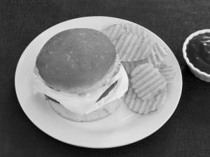 Cheese loaded burger