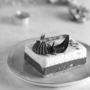 Hazelnut Pistachio Mousse Cake