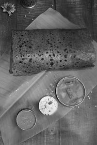Beetroot Rawa Ghee Sada Dosa