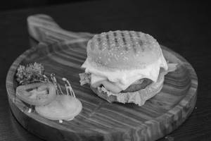 Veg cheese paneer burger