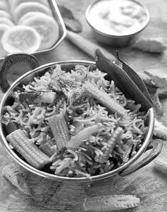 Baby corn Biryani