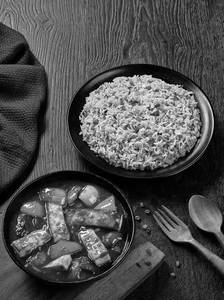 Paneer Hot Garlic & Chow Fried Rice