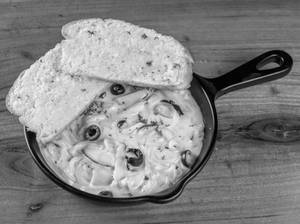 Spaghetti Chicken Mushroom Alfredo