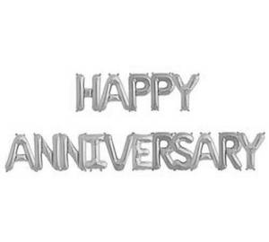 Happy Annivarsary Foil Balloons