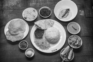 Mahabhoj Elish & Mutton Thali