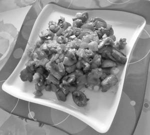 Mushroom Baby Corn Chilli In Green Sauce