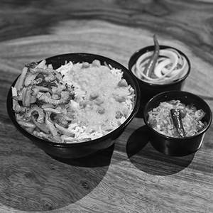Rice Daal Bhaja Bowl