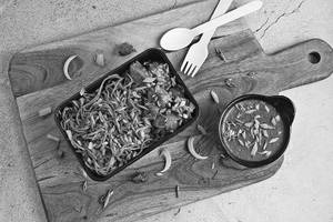 Schezwan Noodles With Paneer Chilli.