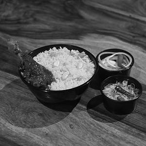 Basanti Pulao Chicken Kosha Bowl