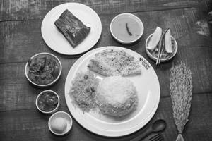 Bhetki Paturi Bhoj Thali