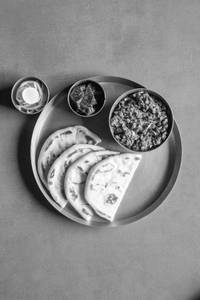 Veg Chunks Keema With Bread Kulcha Combo