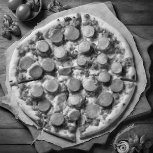 Chicken Sausages Tadka Pizza