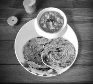 Mattar Paneer Laccha Paratha