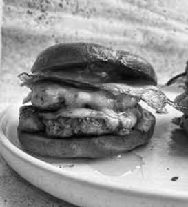 Spicy Chicken Sausage Burger