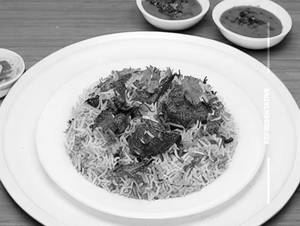 Beef biryani