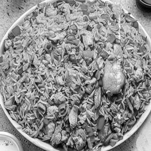 Singapore Chicken Fried Rice