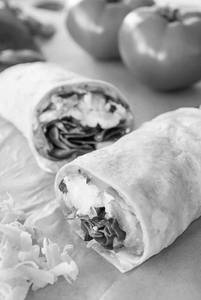 Tomato, Onion & Capsicum Wrap